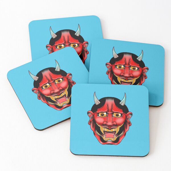 Artikelvorschau, Rotes traditionelles Hanya-Maskendesign entworfen und verkauft von Kevin Van Dongen.
