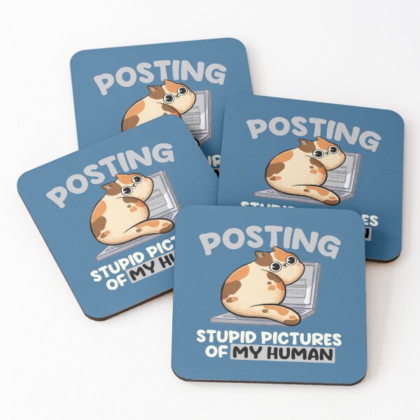 Item preview, Posting Stupid Pictures of My Human - Cute Funny Cat Gift designed and sold by EduEly.
