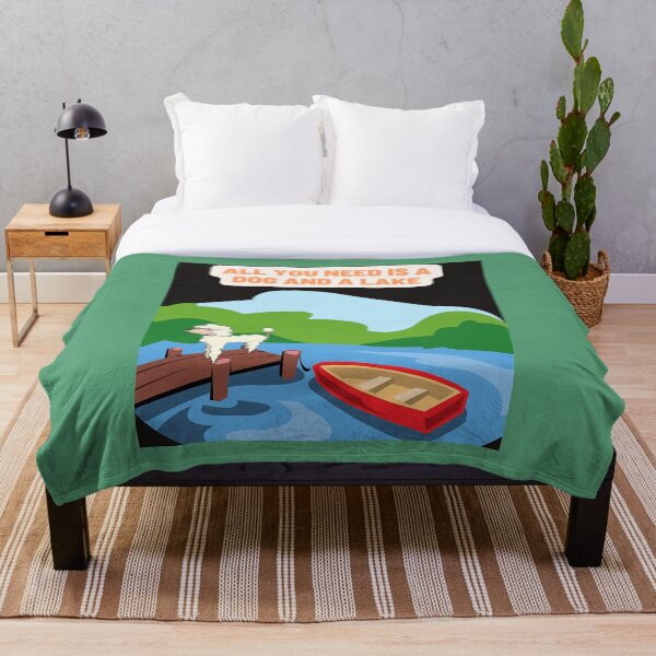 Item preview, All You Need Is A Dog And A Lake designed and sold by mostafa1122.