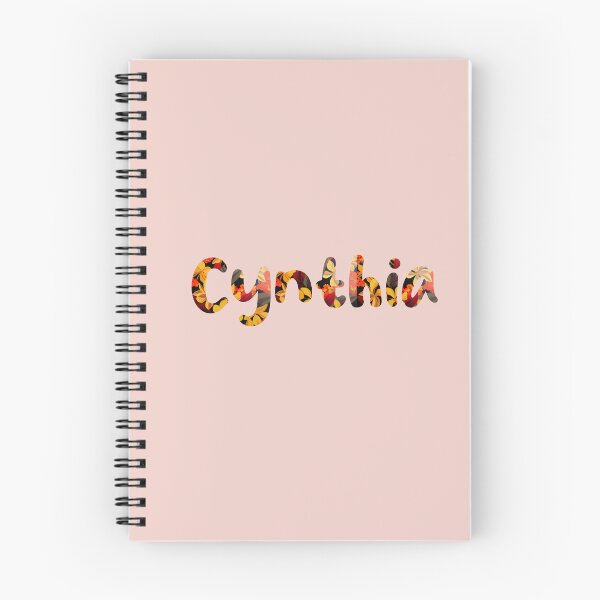 Item preview, Floral Cynthia Name : Cynthia Name With Flowers  designed and sold by ABCDEmily ©.