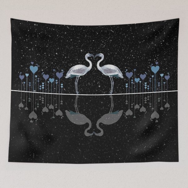 Item preview, Flamingos Love Under The Stars designed and sold by Gypsy  Queen.