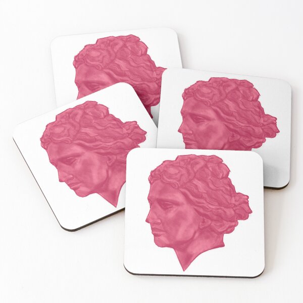 Item preview, Greek Statue Head Pink Art Goddess  designed and sold by Aoife Céitinn Art.