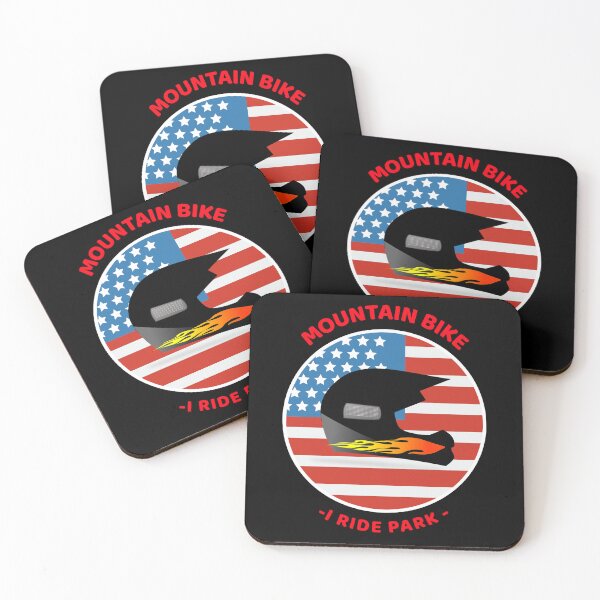Item preview,  MTB Mountain Bike, freeride i ride park usa flag designed and sold by DARBOL-DESIGN.