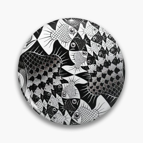 Item preview, Escher - fishes and scales designed and sold by funnypixels.