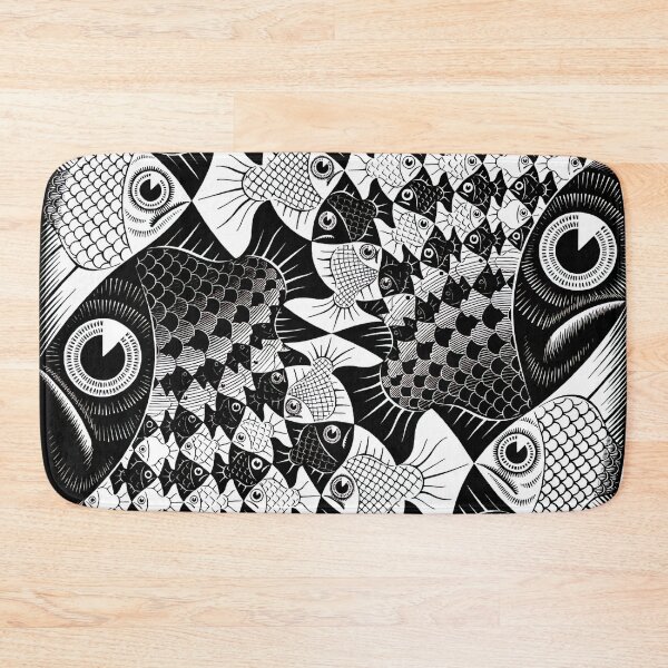 Item preview, Escher - fishes and scales designed and sold by funnypixels.