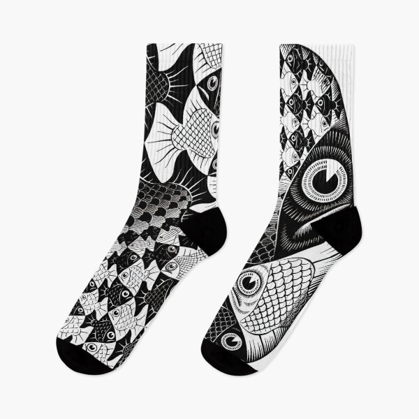 Item preview, Escher - fishes and scales designed and sold by funnypixels.