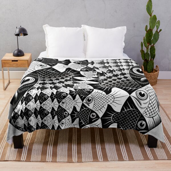Item preview, Escher - fishes and scales designed and sold by funnypixels.