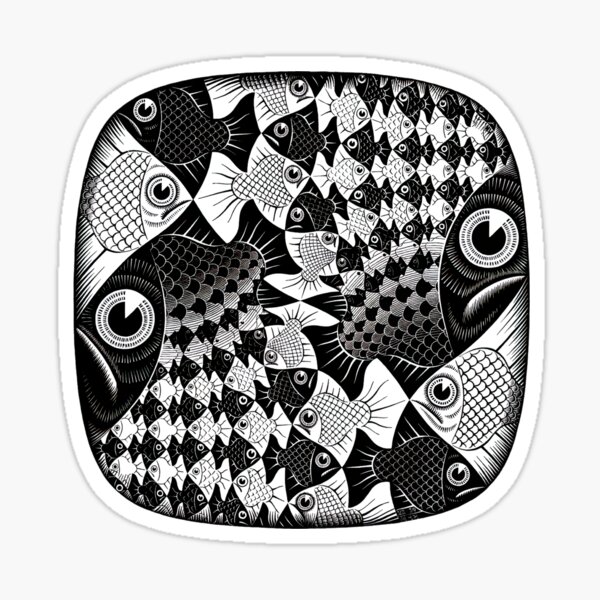 Artikel-Vorschau von Escher - Fische und Schuppen, designt und verkauft von funnypixels.