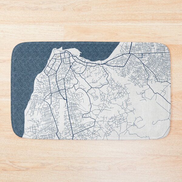 Item preview, Cabinda City Map of Angola - Coastal designed and sold by deMAP.