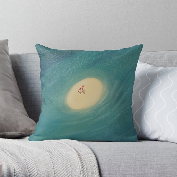 Girl on a swing Throw Pillow