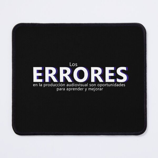 Item preview, Errors in audiovisual production are opportunities to learn and improve designed and sold by N16Studio.