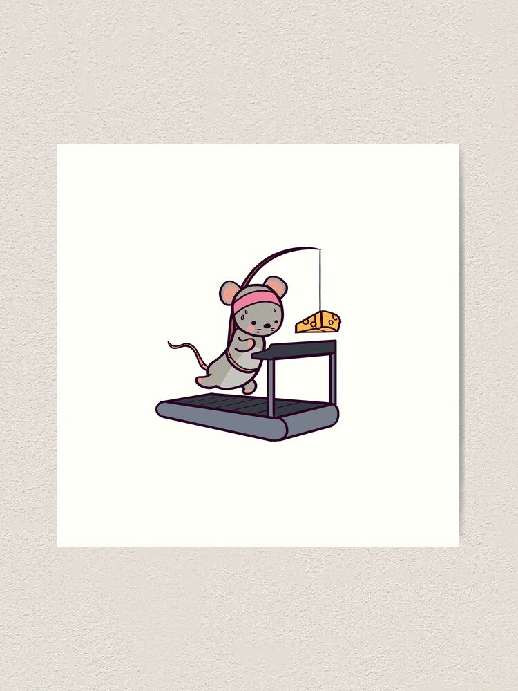 Cute Gym Rat Deadlifting Sticker for Sale by ThumboArtBumbo