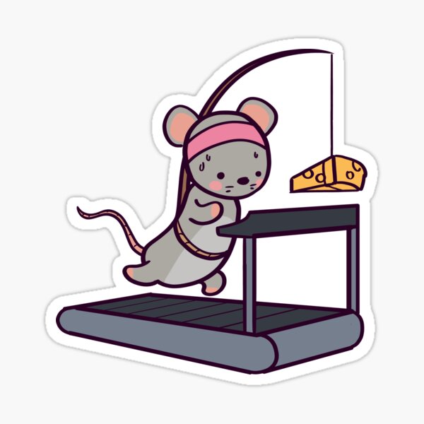 Cute Gym Rat Deadlifting Sticker for Sale by ThumboArtBumbo