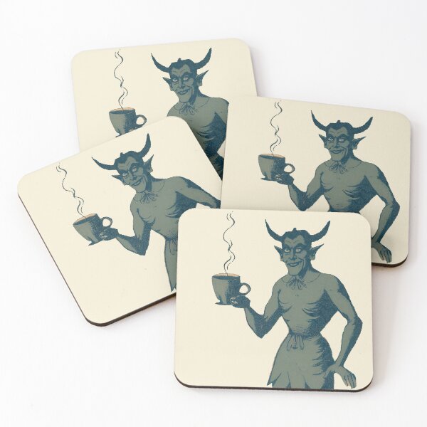 Item preview, Blue Demon Drinking Coffee designed and sold by kingroy.