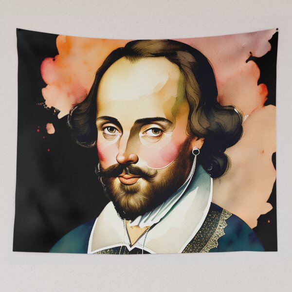 Item preview, William Shakespeare Art: Watercolor 1 designed and sold by OutofFocusShop.