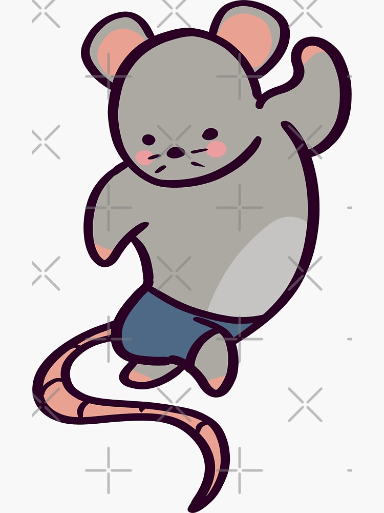 Cute Gym Rat Deadlifting Sticker for Sale by ThumboArtBumbo