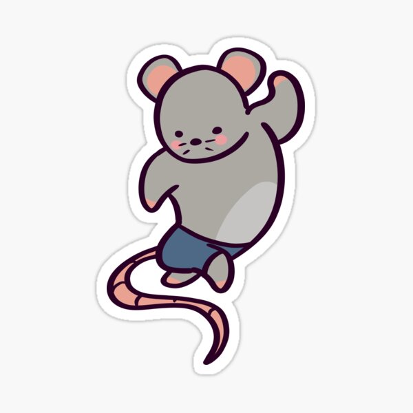 Cute Gym Rat Deadlifting Sticker for Sale by ThumboArtBumbo