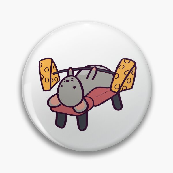 Artikelvorschau, Silly Cartoon Gym Rat Bench Press entworfen und verkauft von ThumboArtBumbo.