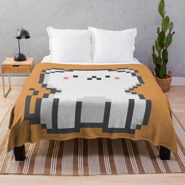Item preview, Pixel Quiet Scottish Fold White Cat 32 designed and sold by sosorimaru.