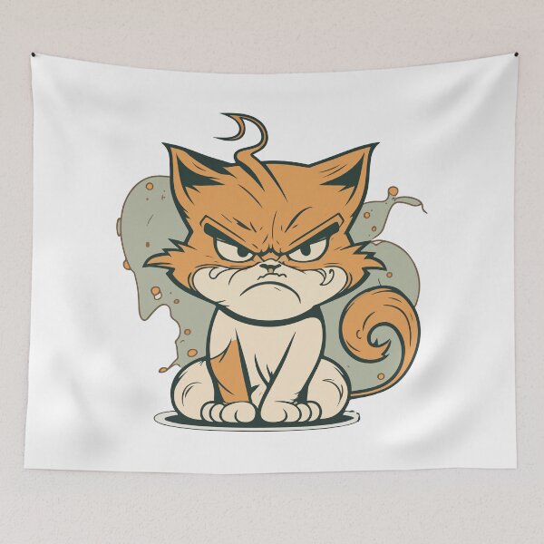 Item preview, Claws Out: Unleashing the Anger of the Angry Cat designed and sold by Colorful Dreams.