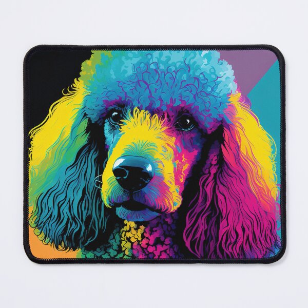 Item preview, Vibrant Iridescent Close-Up of a Poodle Dog designed and sold by Warehouse46.