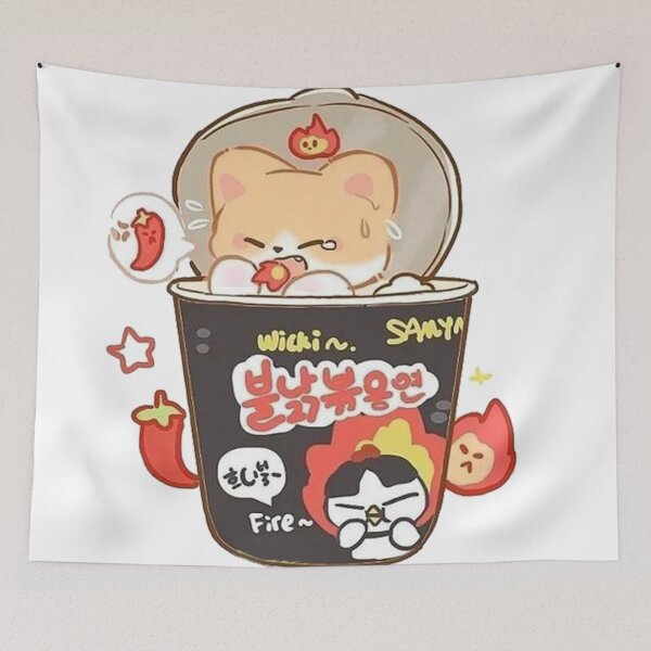 Item preview, Buldak Korean Ramen Noodles Shiba designed and sold by Nachosbuenos.
