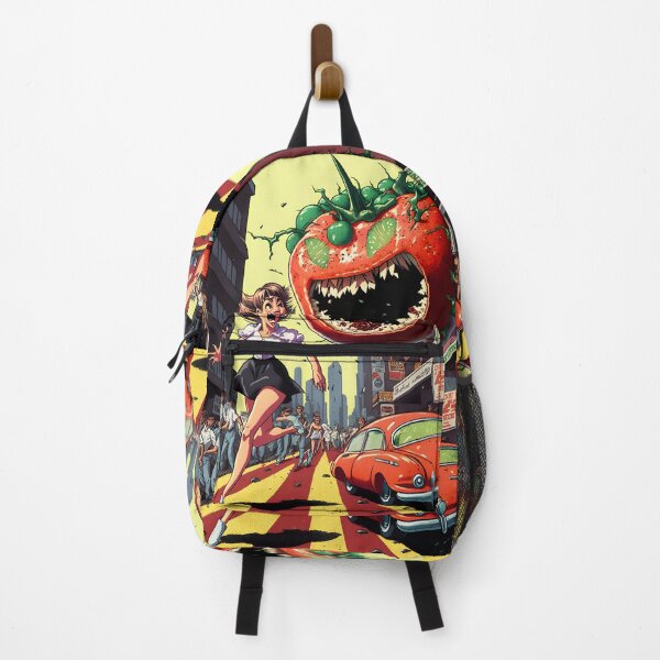 Item preview, Evil Tomato Monsters in the City - Retrofuturism Japanese Anime Retro 60s designed and sold by AIWanderer.