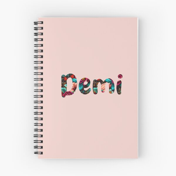 Item preview, Floral Demi Name : Demi Name With Flowers  designed and sold by ABCDEmily ©.