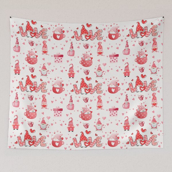 Item preview, Garden Gnomes Love Pattern is great for any day but especially for Valentine's Day designed and sold by VistaViews.