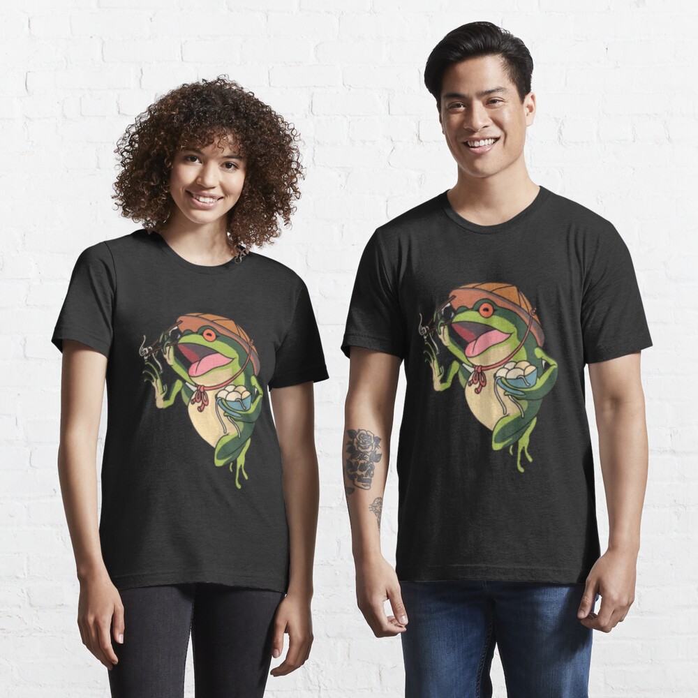 Disover Cute Frog With Mushroom | Essential T-Shirt 