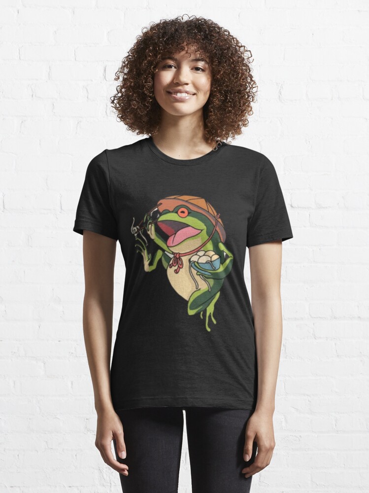 Disover Cute Frog With Mushroom | Essential T-Shirt 
