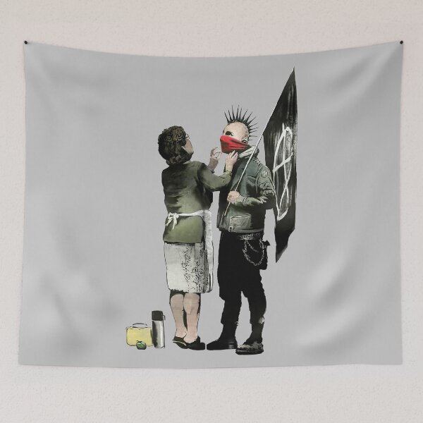 Item preview, Anarchist Troublemaker - Banksy Political Street Art Graffiti designed and sold by WE-ARE-BANKSY.