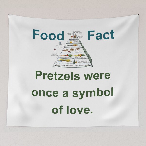 Item preview, Pretzels Were Once A Symbol - Food Fact designed and sold by CrankyOldDude.