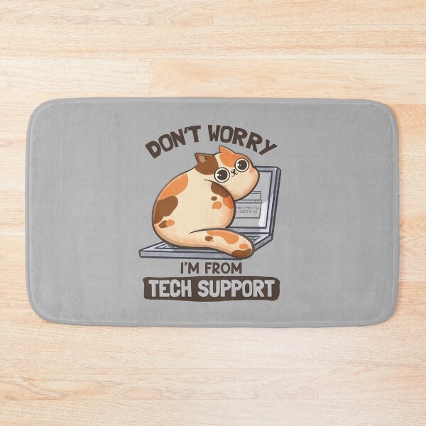 Item preview, Don't Worry I'm From Tech Support - Cute Funny Cat Gift designed and sold by EduEly.