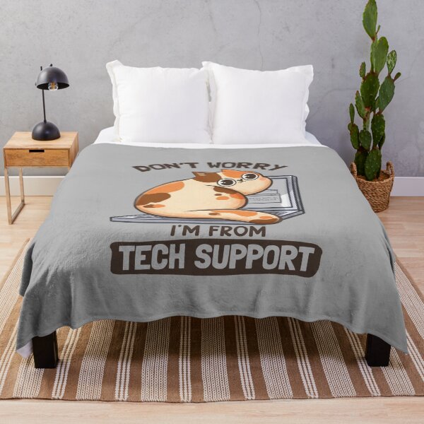 Item preview, Don't Worry I'm From Tech Support - Cute Funny Cat Gift designed and sold by EduEly.
