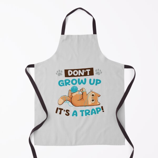 Item preview, Dont Grow Up Its a Trap - Cute Funny Cat Gift designed and sold by EduEly.