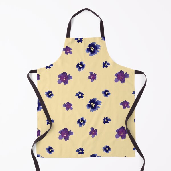 Artikelvorschau, Violet viola flower beige pattern a watercolor  entworfen und verkauft von Yana Mustafina | Boho Soulful Designs.