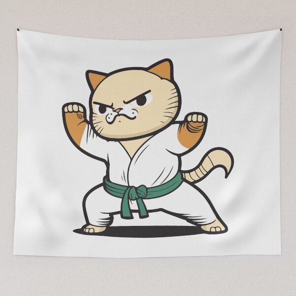 Item preview, Purrfectly Powerful: The Karate Cat designed and sold by Colorful Dreams.