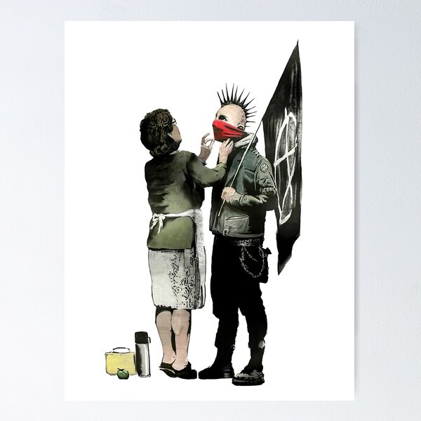 Art-O-Rama Shop - Banksy Flower Thrower Artwork Poster