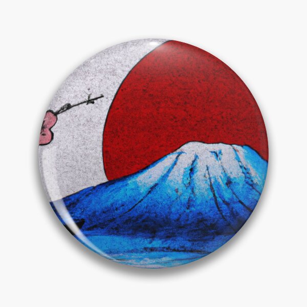 Artikelvorschau, "Harmonie der Elemente: Ein japanisches Tempeltor mit Kirschblüten, dem Berg Fuji und der aufgehenden Sonne" entworfen und verkauft von 9000MilesToHome.
