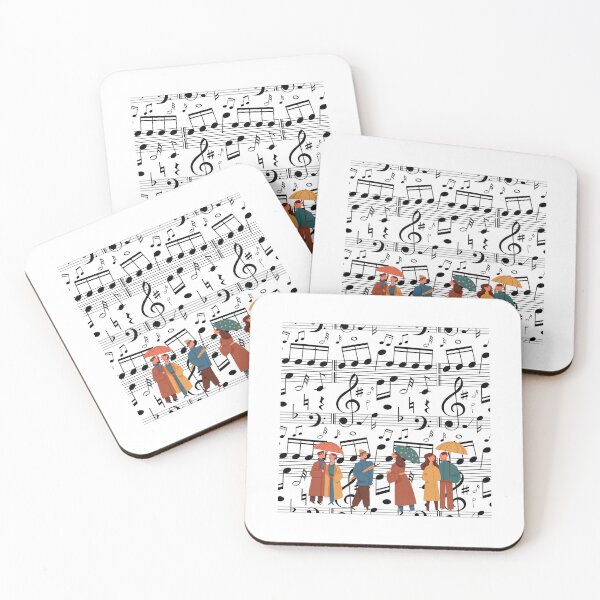 Item preview, Happy Raining Music Sticker designed and sold by IdeasForFreedom.