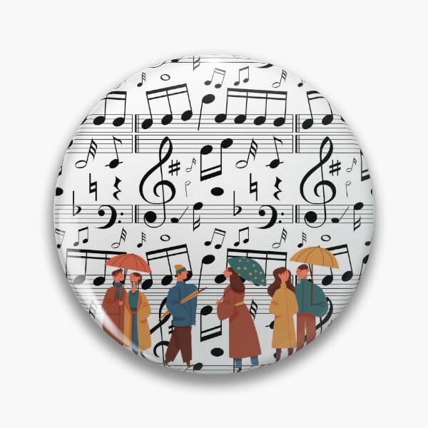 Item preview, Happy Raining Music Sticker designed and sold by IdeasForFreedom.