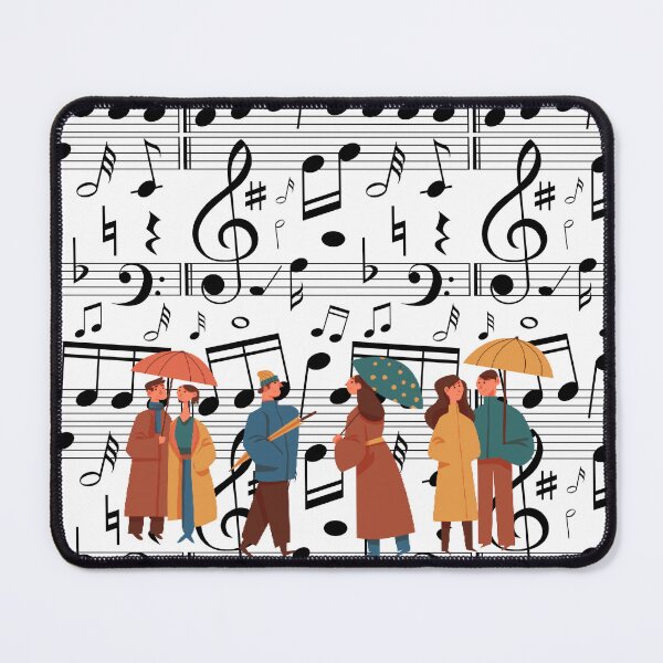 Item preview, Happy Raining Music Sticker designed and sold by IdeasForFreedom.