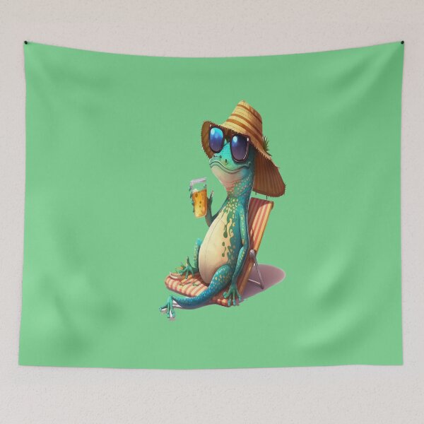 Item preview, Take off Your Hats, Here Comes the Frog Lounging on a Beach Chair designed and sold by zzibel.