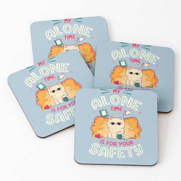 Item preview, My Alone Time is For Your Safety - Cute Funny Angry Cat Gift designed and sold by EduEly.