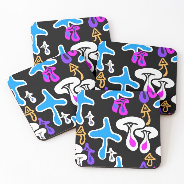 Item preview, Painted children's drawing colorful mushrooms designed and sold by HappyTrippy.