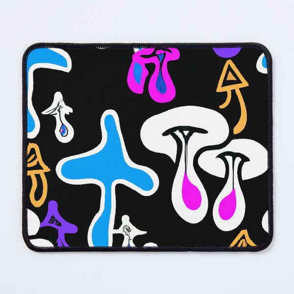 Item preview, Painted children's drawing colorful mushrooms designed and sold by HappyTrippy.