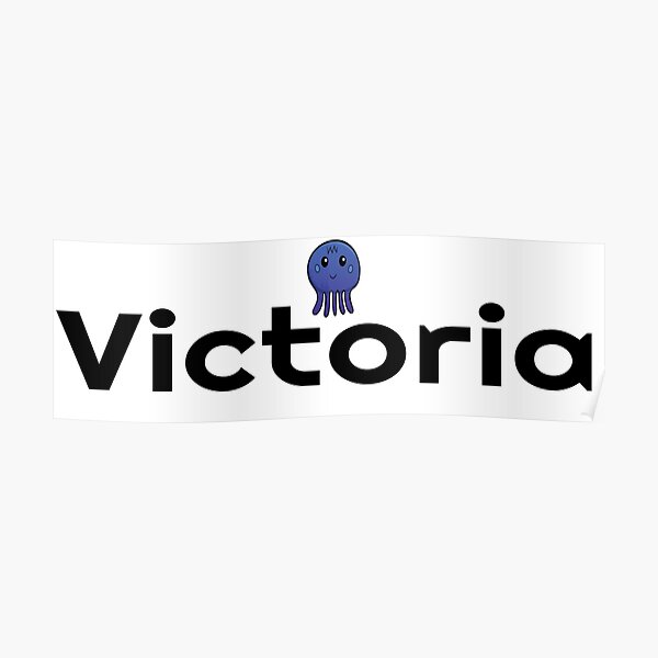 Victoria Pulpo Calamar Lindo Mi Nombre Nombre Victoria Póster