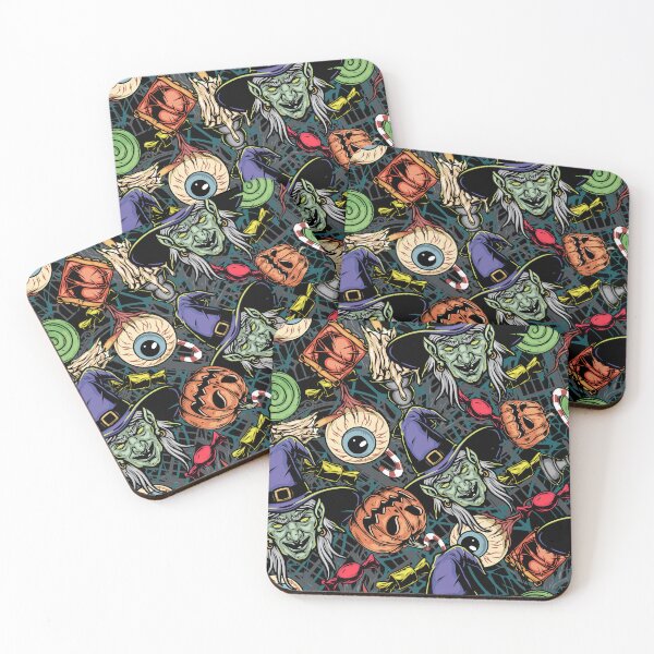 Item preview, Halloween horror pattern designed and sold by monsterplanet.
