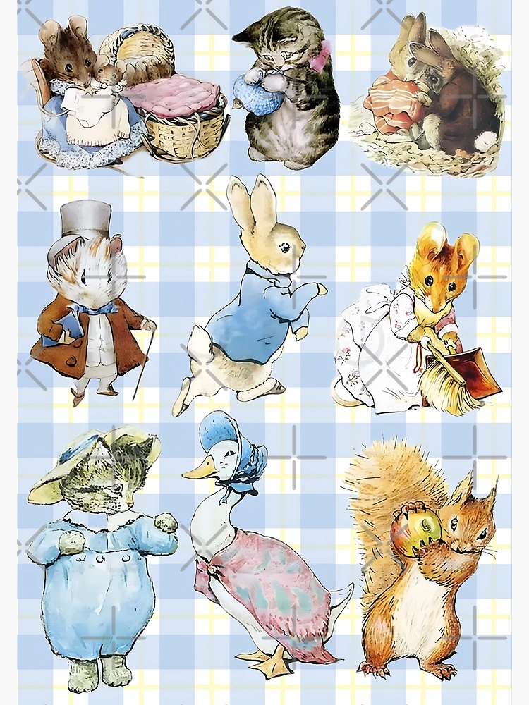 Beatrix Potter Characters  Beatrix potter illustrations, Beatrix potter,  Peter rabbit and friends